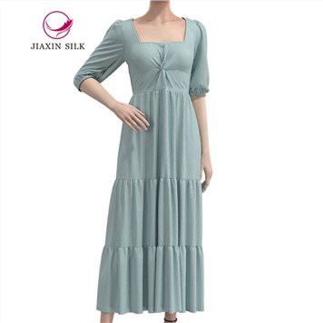 Siidist astmeline kleit Pikk kleit